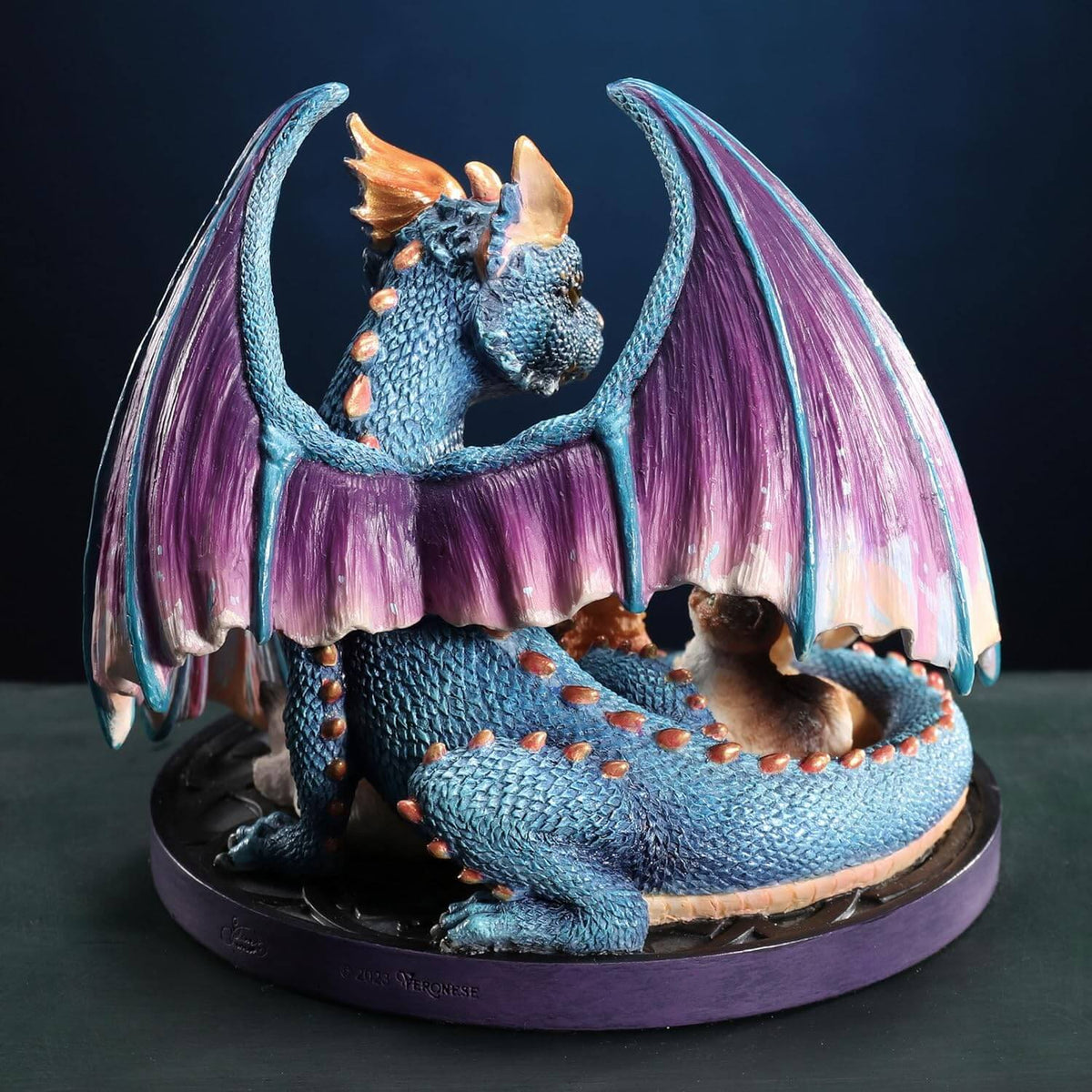 Foster Family – Selina Fenech Dragon & Five Kittens Polystone Fantasy Figurine