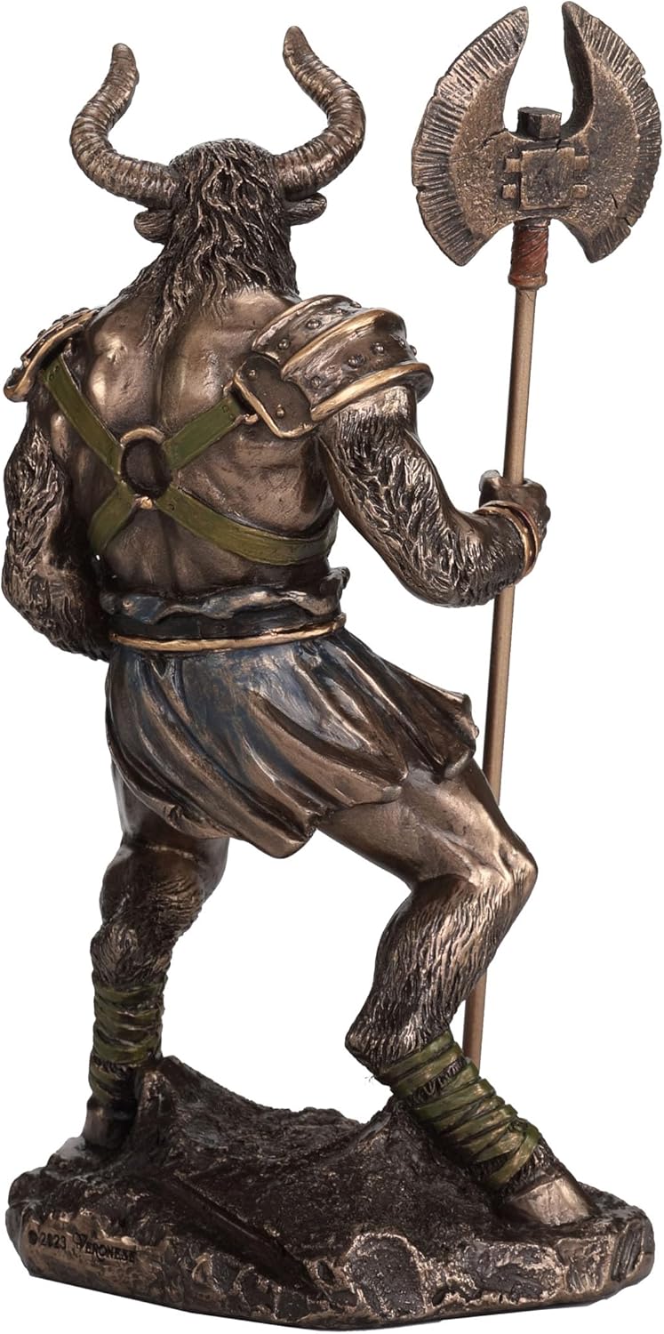 Minotaur – Greek Mythology Labyrinth Beast Cold Cast Bronze Figurine