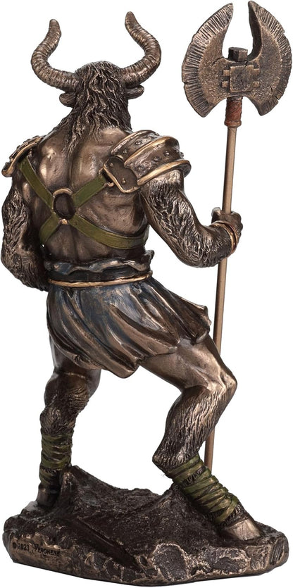 Minotaur – Greek Mythology Labyrinth Beast Cold Cast Bronze Figurine