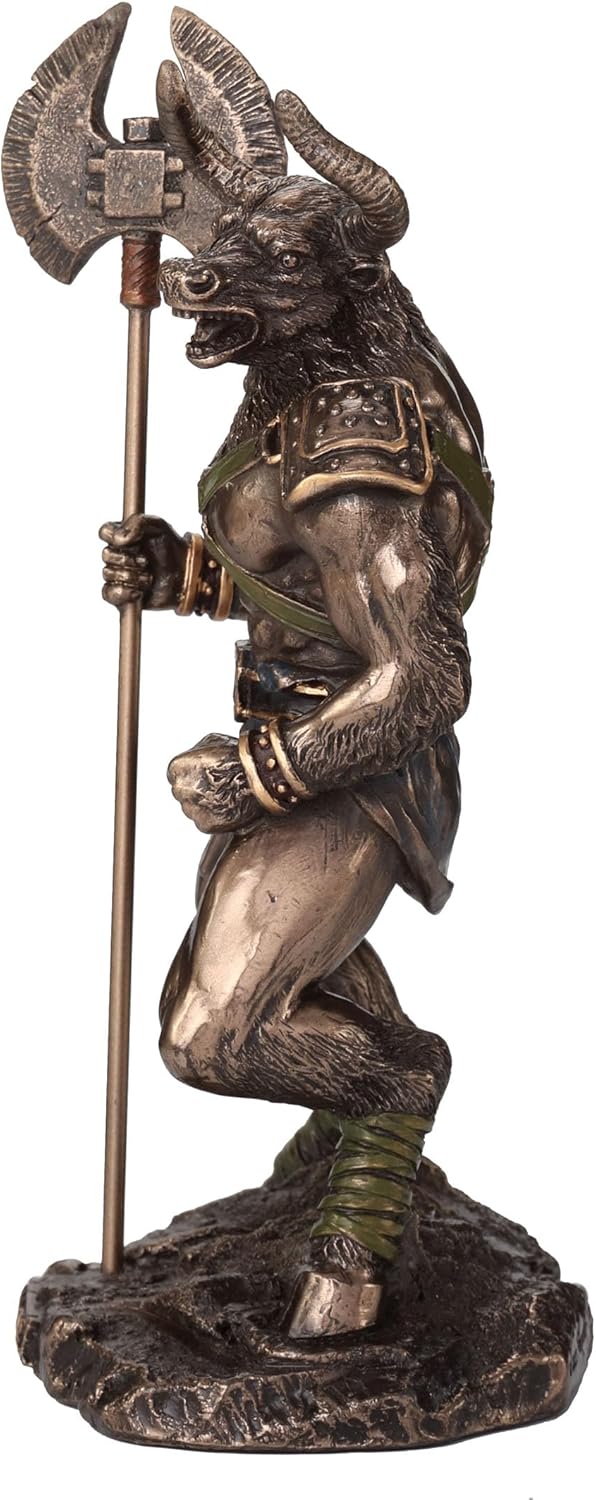 Minotaur – Greek Mythology Labyrinth Beast Cold Cast Bronze Figurine
