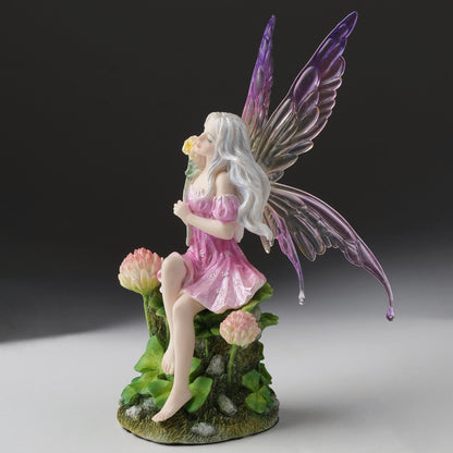 Pink Fairy & the Clovers Figurine