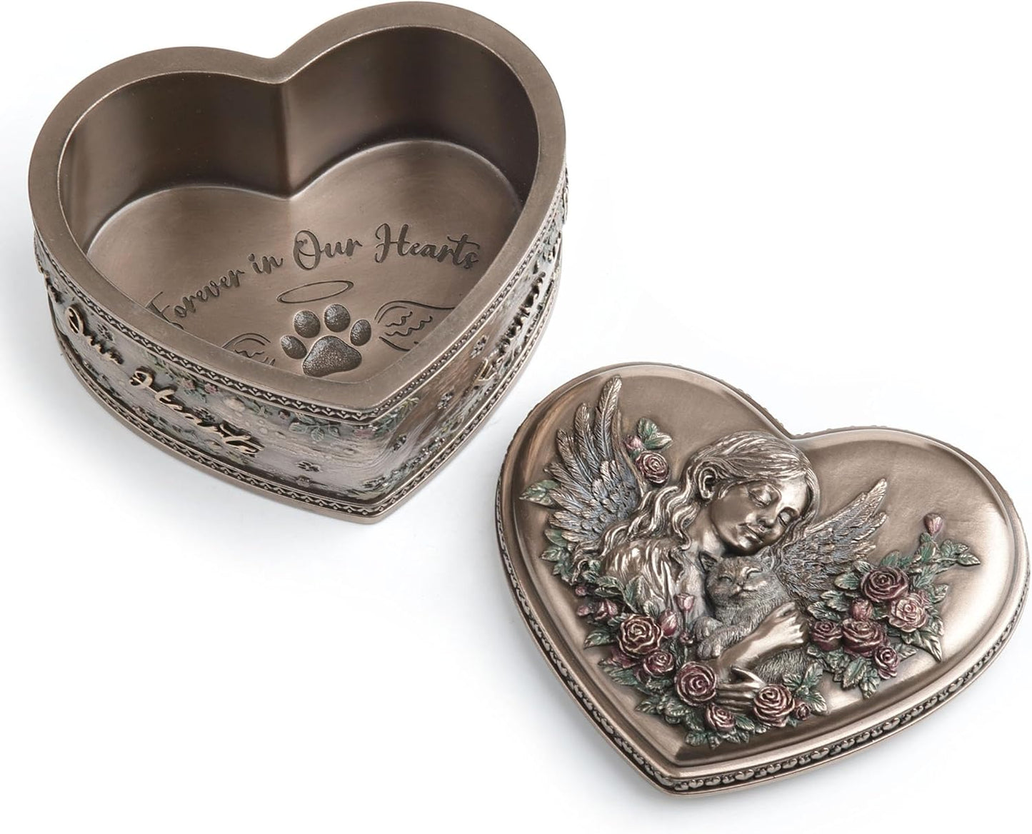 Forever In Our Hearts Cat Memorial Trinket Box