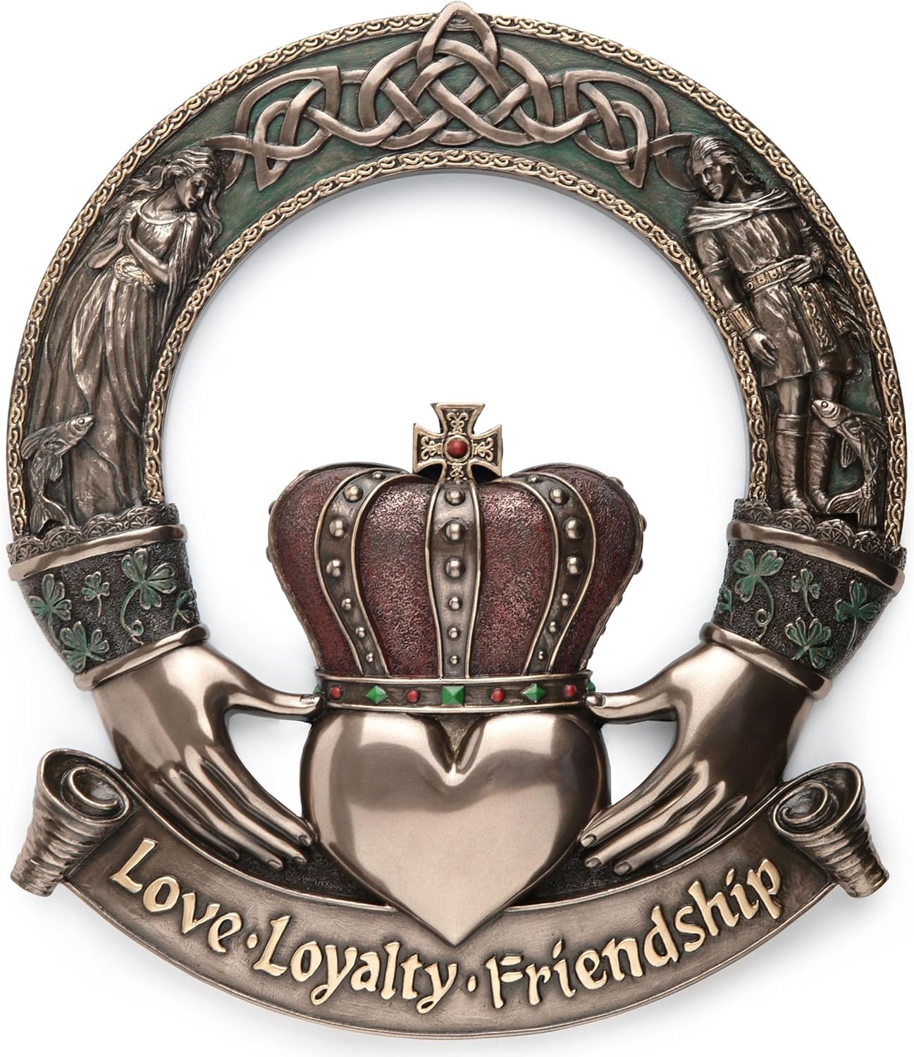 Irish Claddagh Ring Wall Plaque