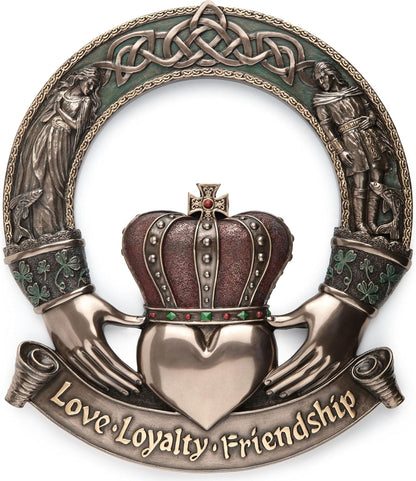 Irish Claddagh Ring Wall Plaque