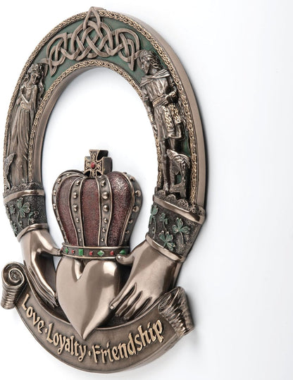 Irish Claddagh Ring Wall Plaque
