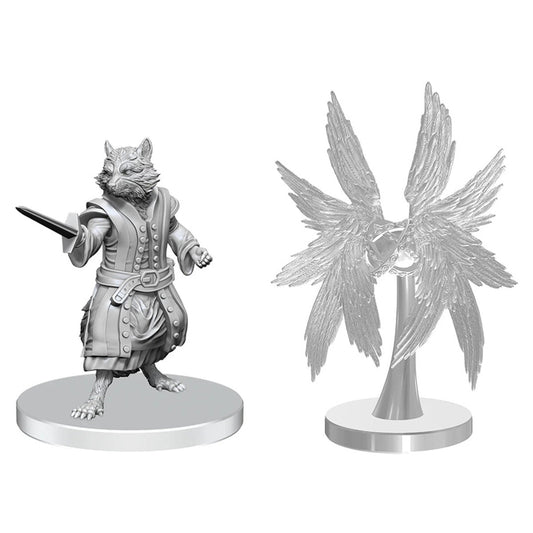 Pathfinder Deep Cuts: Procyal Raccoon Agathion & Zoaem Ring Archon - Unpainted 2-Pack