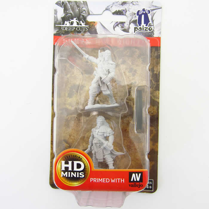 WZK72596 Human Male Fighter Pathfinder Battles Miniatures Unpainted Minis WizKids