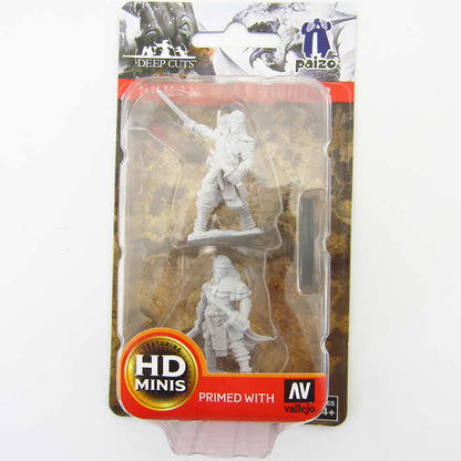 WZK72596 Human Male Fighter Pathfinder Battles Miniatures Unpainted Minis WizKids