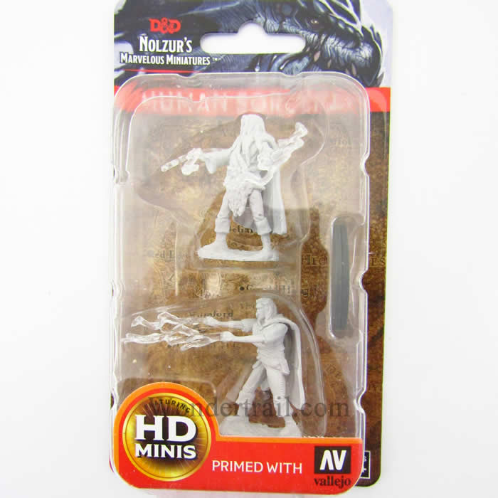 Human Male Sorcerer Unpainted Miniature - Nolzur's Marvelous D&D WZK72628