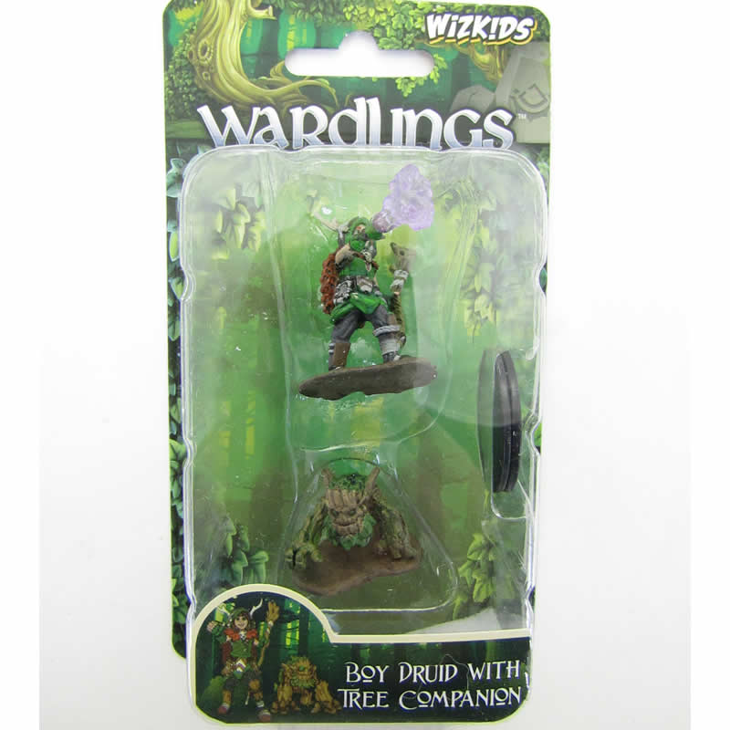 Boy Druid And Tree Creature Miniatures Pre-painted Minis