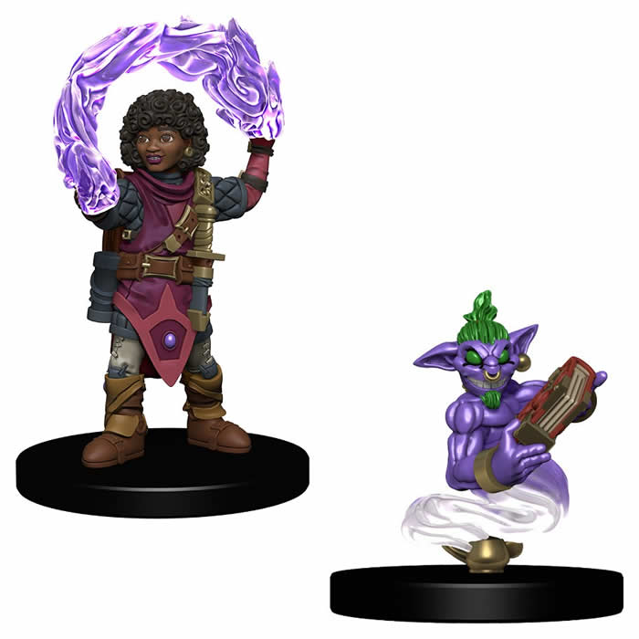 Girl Wizard And Genie Miniatures Pre-painted Minis Wardlings