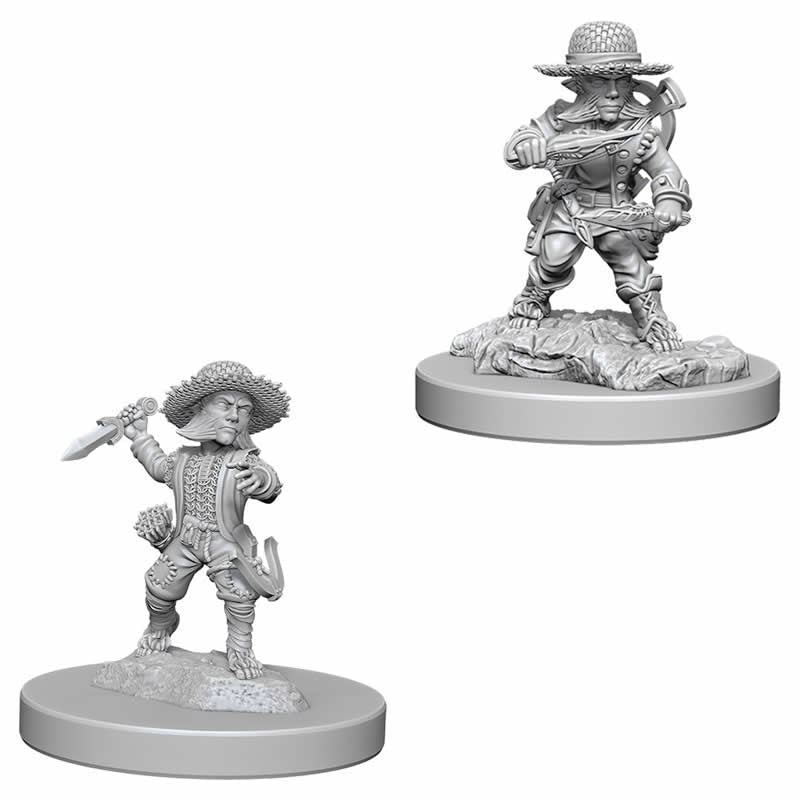 WZK73407 Male Halfling Rogue Pathfinder Battles Miniatures Unpainted