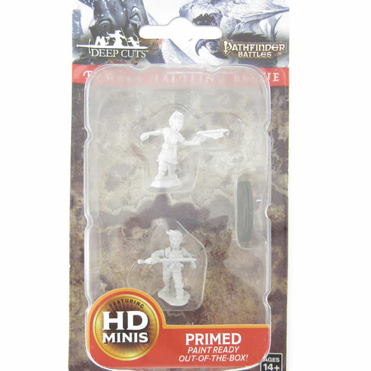 WZK73695 Female Halfling Rogue Pathfinder Battles Deep Cuts Miniatures