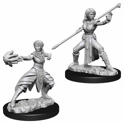Female Half-Elf Monk Miniature - D&D Nolzur's Marvelous Unpainted Minis