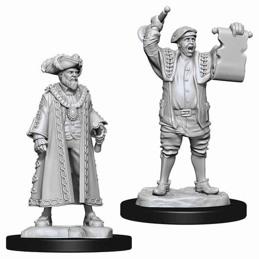 WZK73871 Mayor and Town Crier Miniature Deep Cuts Unpainted Miniatures