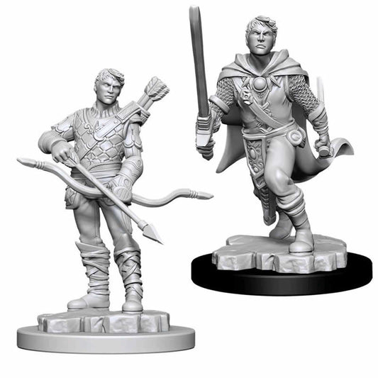 Male Human Ranger Unpainted Miniature - Nolzur's Marvelous D&D WZK90009
