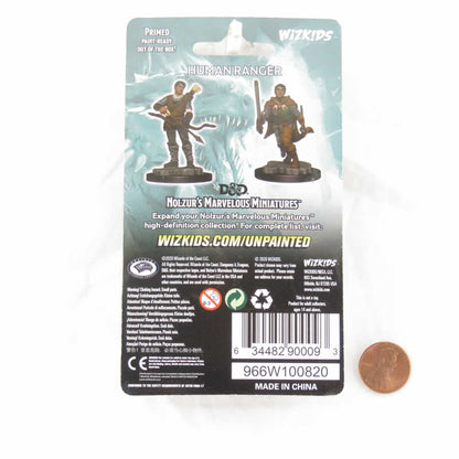 Male Human Ranger Unpainted Miniature - Nolzur's Marvelous D&D WZK90009