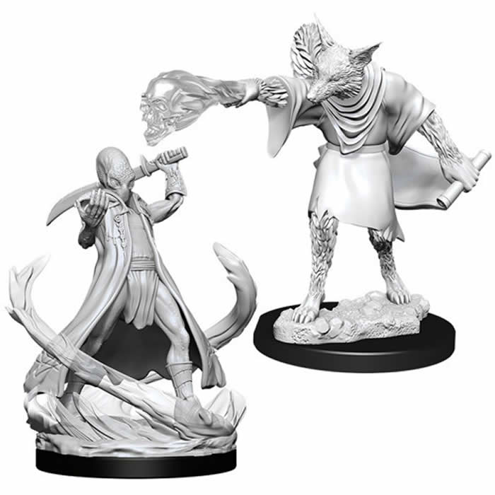 WZK90015 Arcanaloth and Ultroloth Nozurs Marvelous Miniatures D&D Unpainted Miniatures