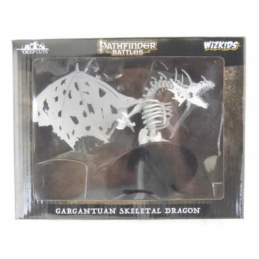 WZK90039 Gargantuan Skeletal Dragon Pathfinder Battles Deep Cuts Miniatures Unpainted