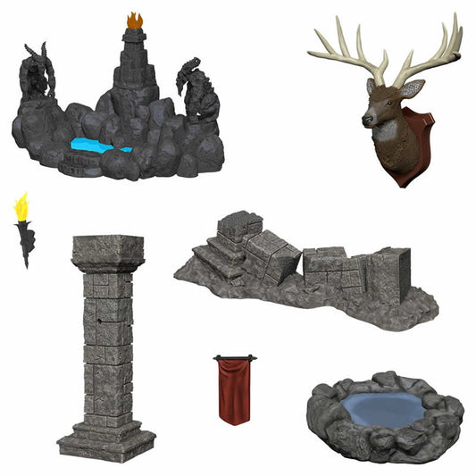 Pools and Pillars Miniature Accessories Unpainted - Deep Cuts WZK90045