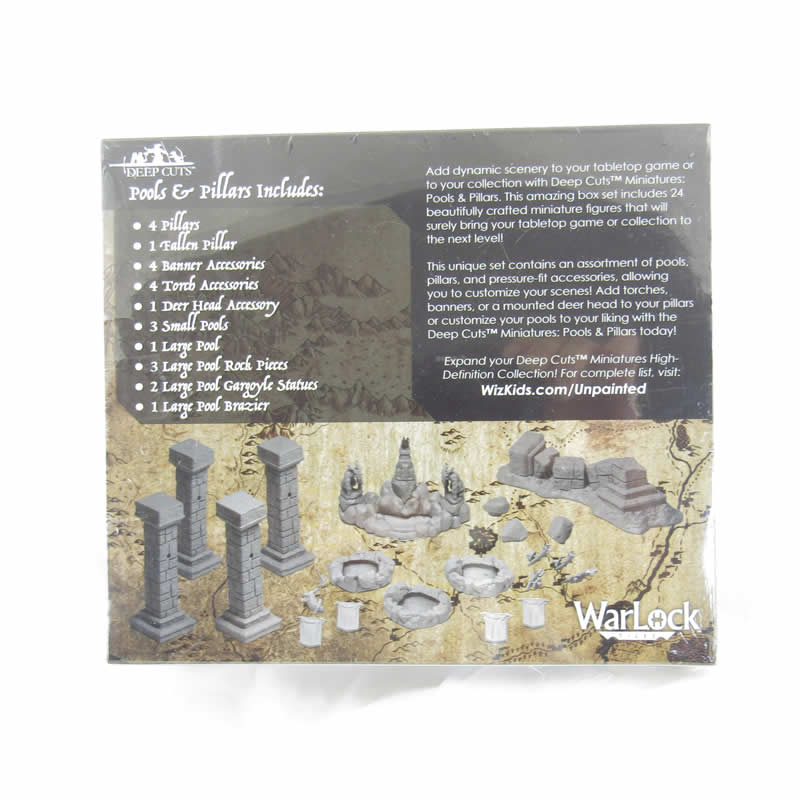 Pools and Pillars Miniature Accessories Unpainted - Deep Cuts WZK90045