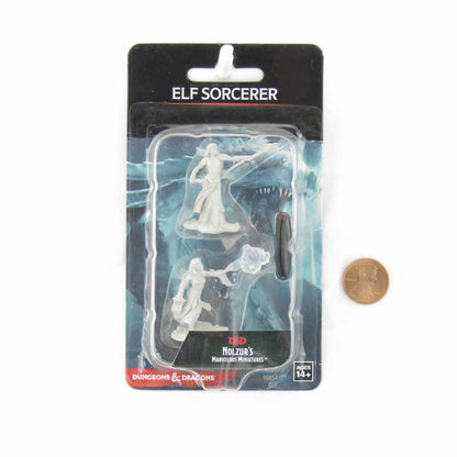 Female Elf Sorcerer - D&D Nolzur's Marvelous Unpainted Miniatures | WizKids WZK90054