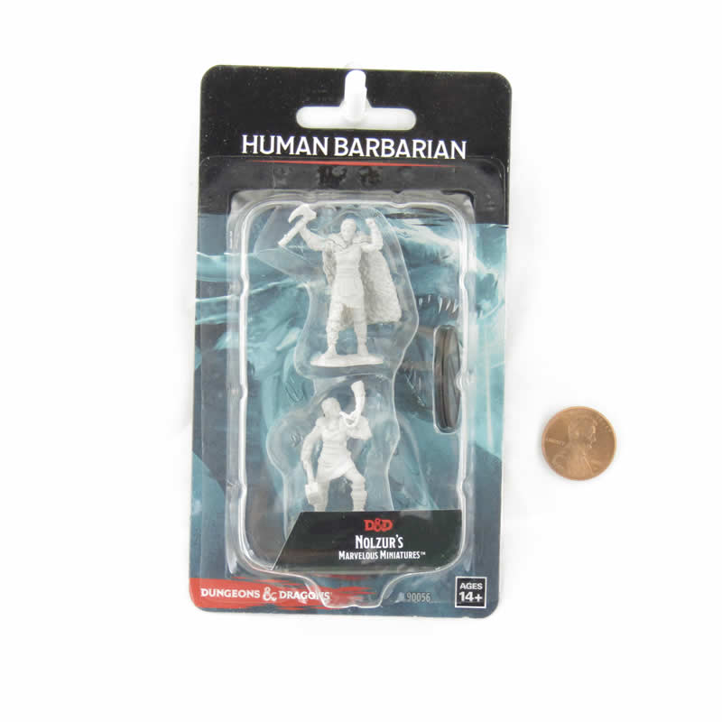 Barbarian Female Human Unpainted Miniature - Nolzur's Marvelous D&D WZK90056