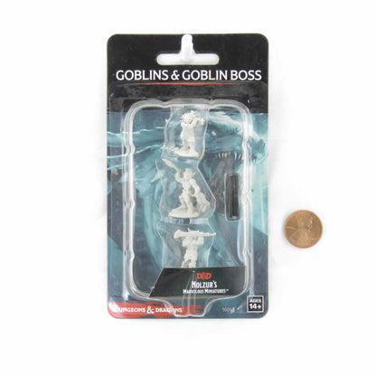 WZK90063 Goblins and Goblin Boss Nozurs Marvelous Miniatures D&D Unpainted Miniatures