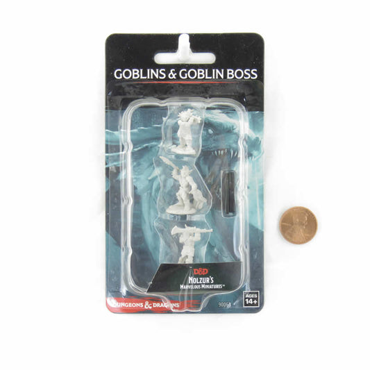 WZK90063 Goblins and Goblin Boss Nozurs Marvelous Miniatures D&D Unpainted Miniatures