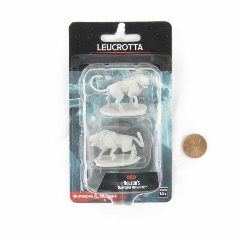 WZK90067 Leucrotta Monsters Nozurs Marvelous Miniatures D&D Unpainted Miniatures