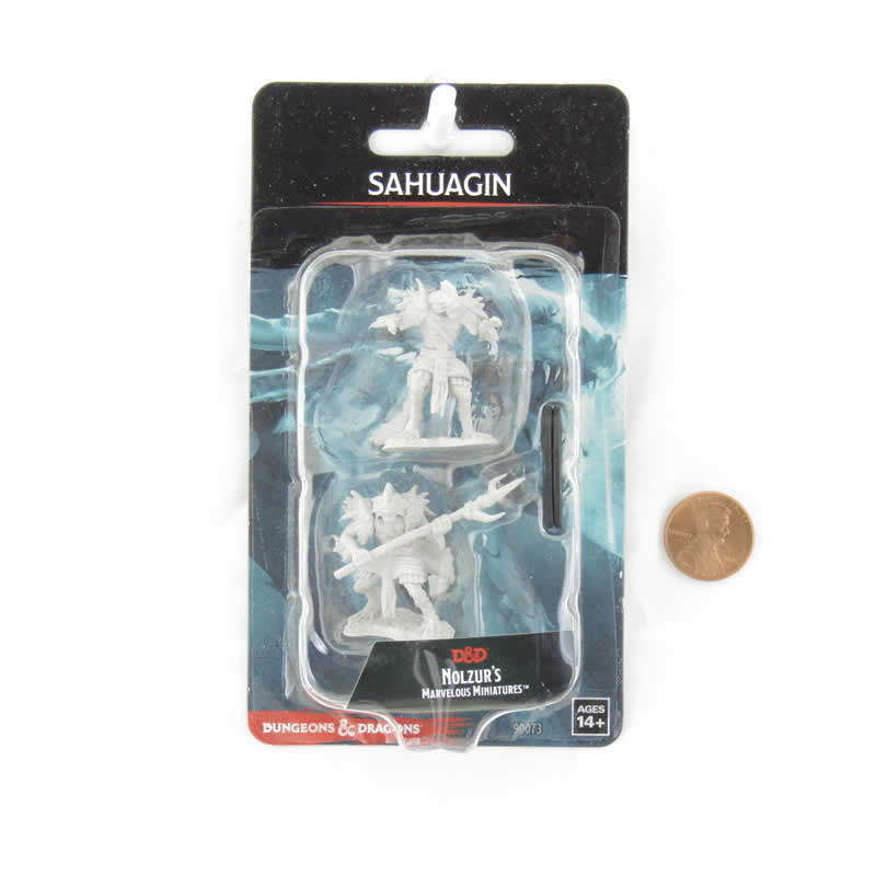 WZK90073 Sahuagin Monster Nozurs Marvelous Miniatures D&D Unpainted Miniatures
