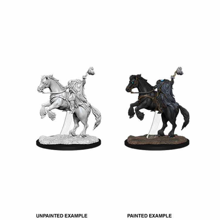 WZK90093 Dullahan Headless Horsemen Miniature Pathfinder Battles Deep Cuts Unpainted Miniatures