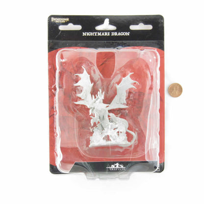 WZK90095 Nightmare Dragon Miniature Pathfinder Battles Deep Cuts Unpainted Miniatures