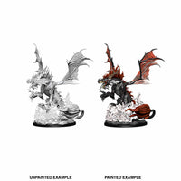WZK90095 Nightmare Dragon Miniature Pathfinder Battles Deep Cuts Unpainted Miniatures