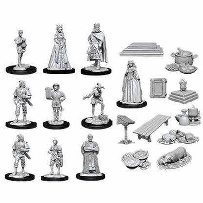 Towns People Castle Miniatures Unpainted - Deep Cuts WZK90096
