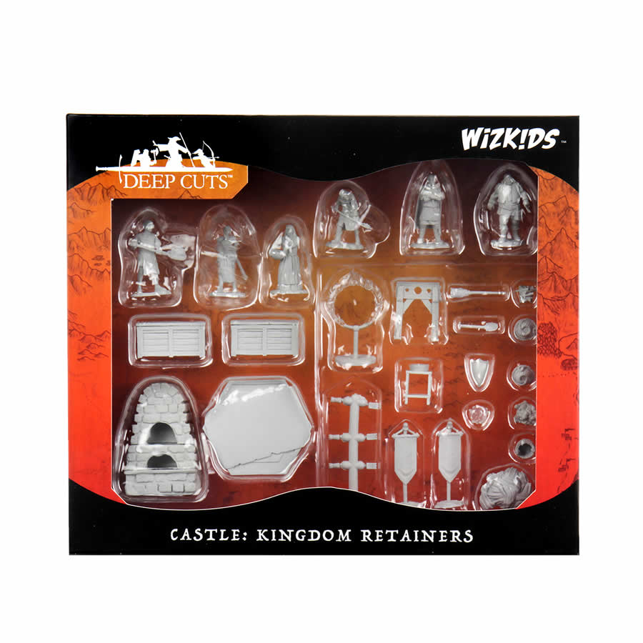 WZK90121 Towns People Castle No. 2 Miniatures Deep Cuts Unpainted Miniatures