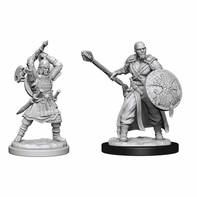 Human Barbarian Male Unpainted Miniature - Nolzur's Marvelous D&D WZK90138