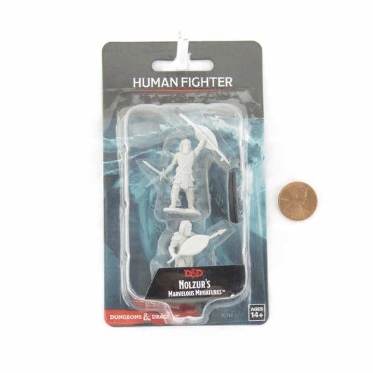 Human Fighter Male - D&D Nolzur's Marvelous Unpainted Miniatures | WizKids