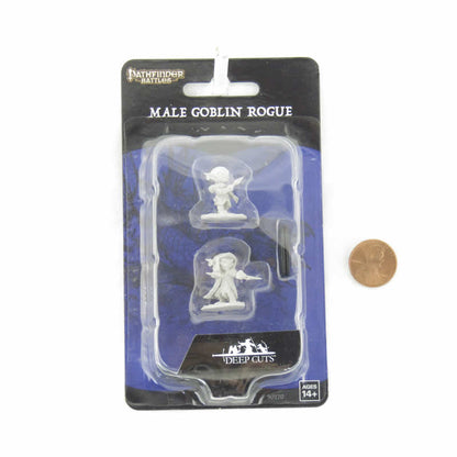 WZK90170 Goblin Rogue Male Miniature Pathfinder Battles Deep Cuts Unpainted Miniatures