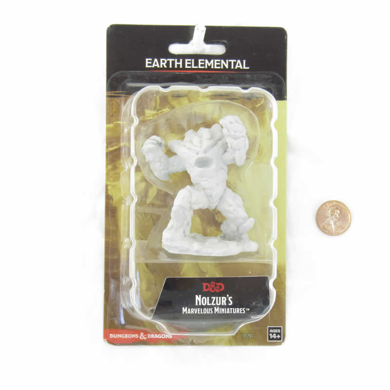 Earth Elemental Miniature - D&D Nolzur's Marvelous Unpainted Minis WZK90207