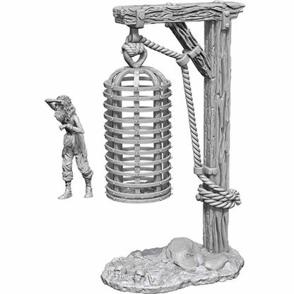 Hanging Cage Miniature Accessory - WizKids Deep Cuts Unpainted | WZK90211