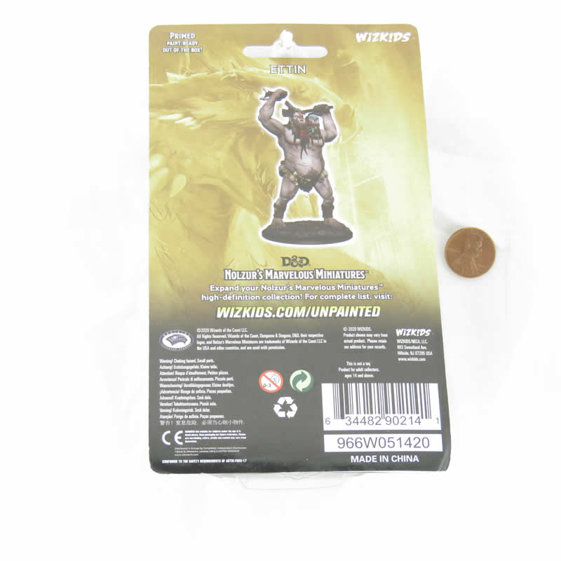 Ettin Unpainted Miniature - Nolzur's Marvelous D&D WZK90214