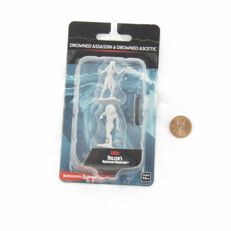 Drowned Assassin and Ascetic - D&D Nolzur's Marvelous Unpainted Miniatures | WizKids WZK90242