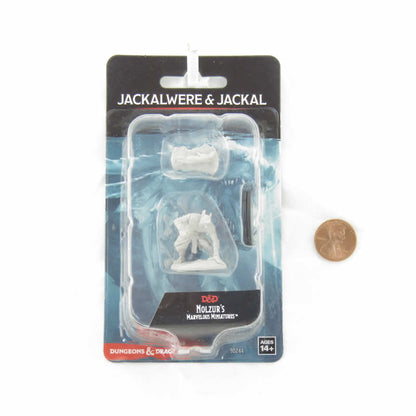 Jackalwere and Jackal - D&D Nolzur's Marvelous Unpainted Miniatures | WizKids WZK90244