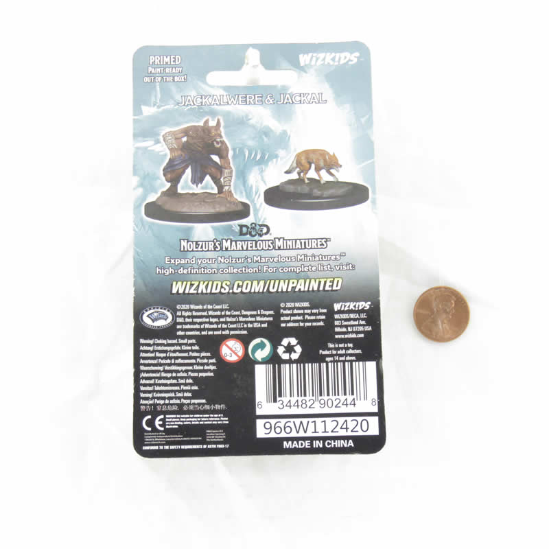 Jackalwere and Jackal - D&D Nolzur's Marvelous Unpainted Miniatures | WizKids WZK90244