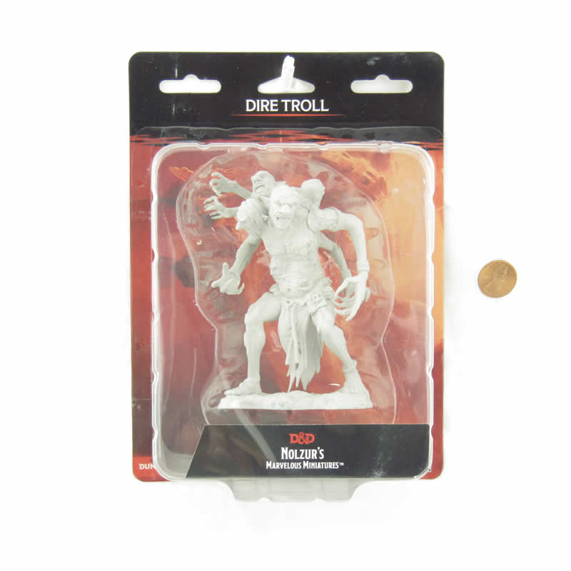 Dire Troll – Nolzur's Marvelous Miniatures D&D Unpainted Miniature (WZK90257)