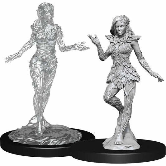 Nymph and Dryad Miniature Figure - Pathfinder Battles Deep Cuts Unpainted Miniatures (WZK90265)
