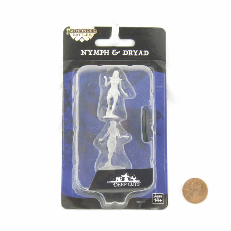 Nymph and Dryad Miniature Figure - Pathfinder Battles Deep Cuts Unpainted Miniatures (WZK90265)