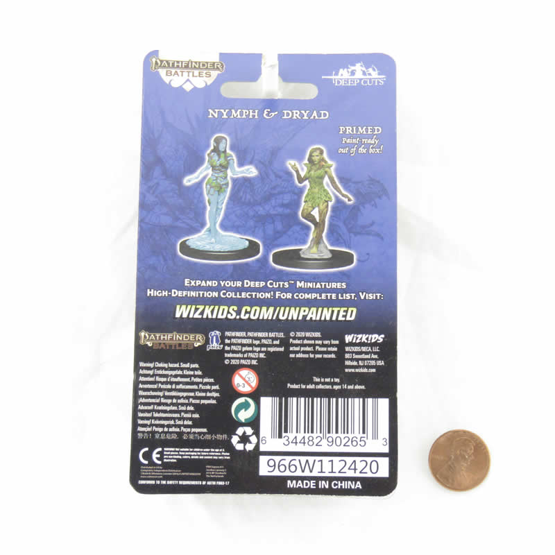 Nymph and Dryad Miniature Figure - Pathfinder Battles Deep Cuts Unpainted Miniatures (WZK90265)