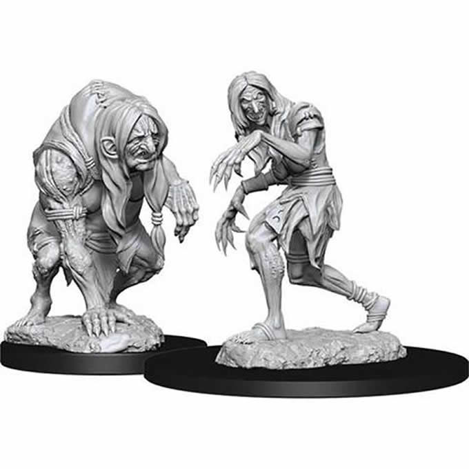 WZK90266 Annis Hag and Green Hag Miniature Figure Pathfinder Battles Deep Cuts Unpainted Miniatures